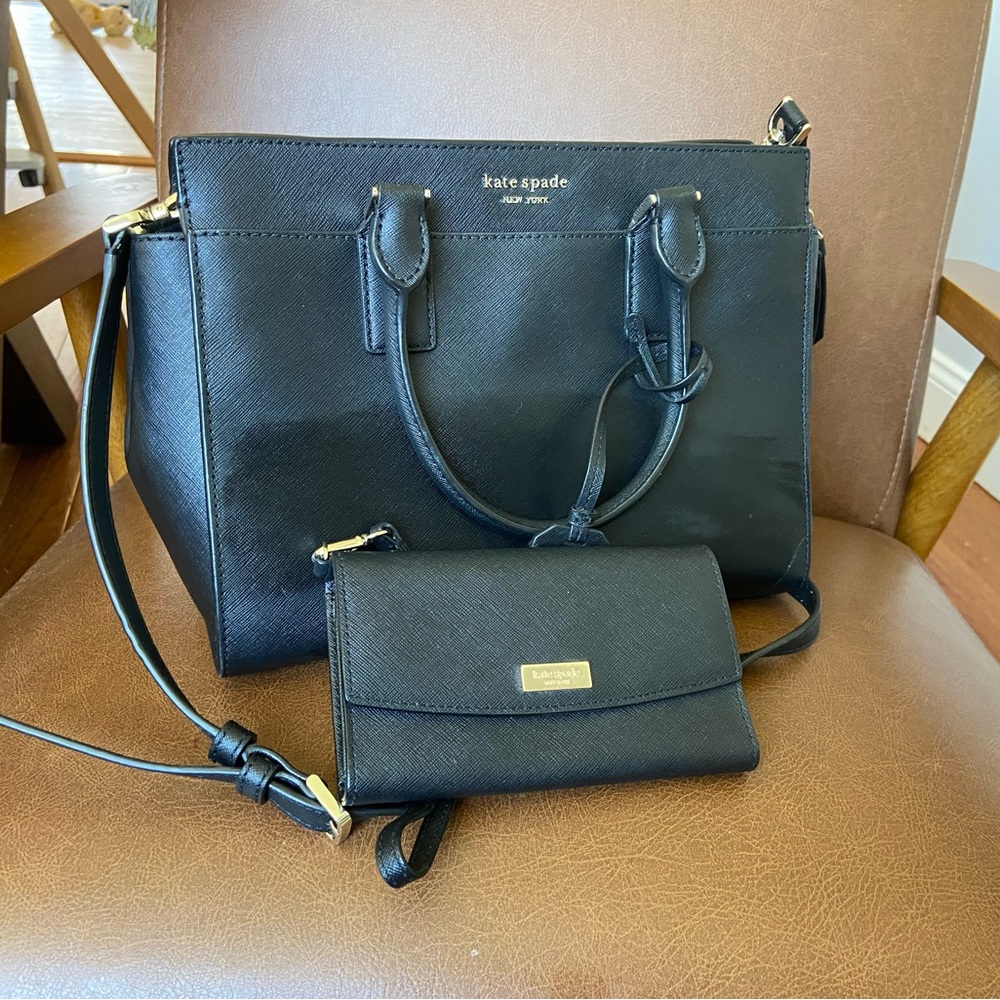 Kate spade bag with matching wallet